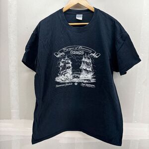 VTG Voyage Of Discovery Hawaiian Chieftain Lady Washington Boat Ship L T-Shirt